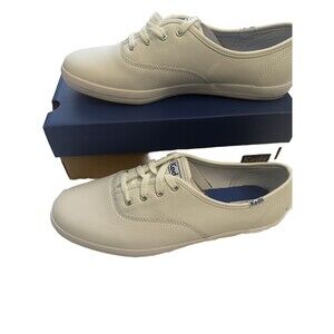New KEDS Size 8.5 Wide Champion White Lea Women’s Sneakers